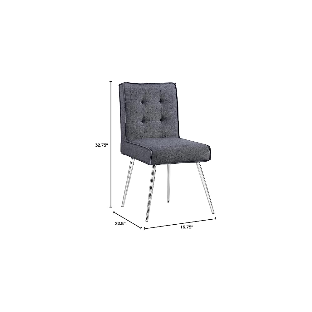 Linon Stella Chair, Gray
