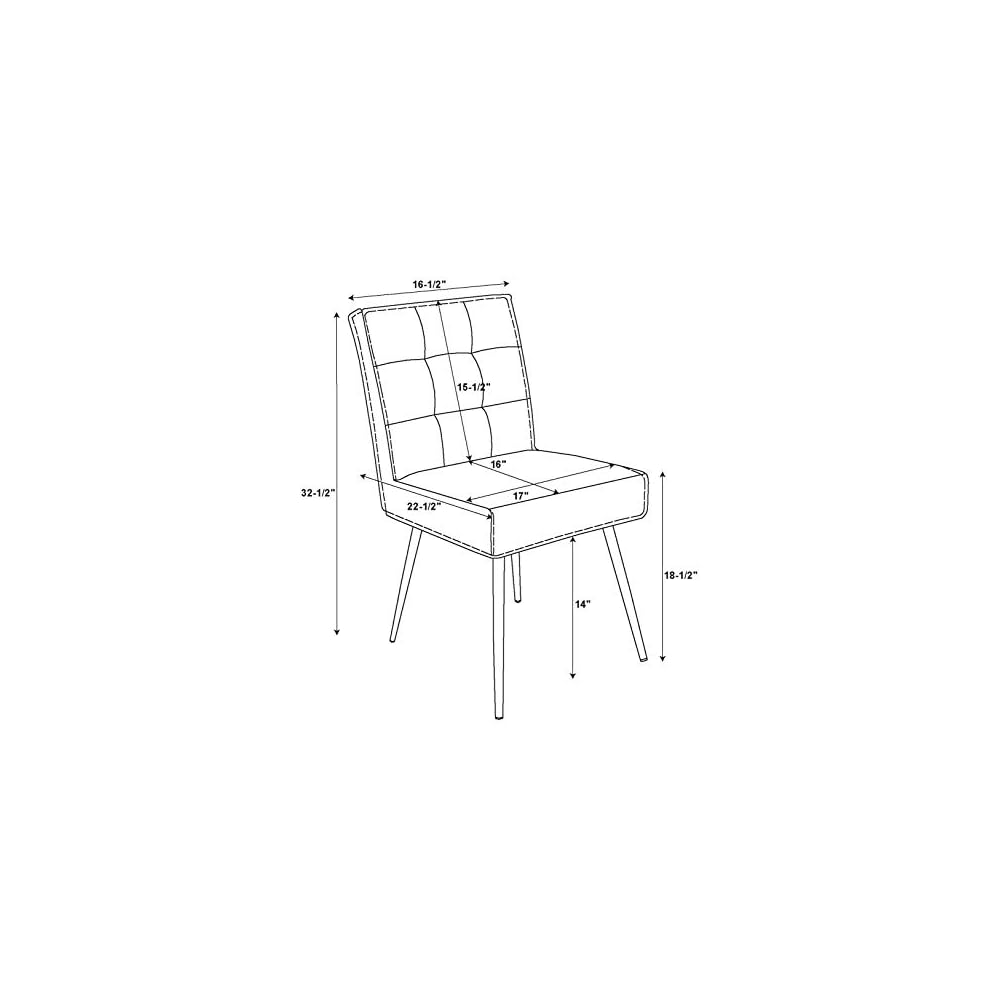 Linon Stella Chair, Gray